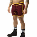 Nasty Pig - Varsity Rugby Short - Burgundy/Goldenrod