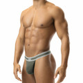 Nasty Pig - Core Thong - Heather Grey/Army Green