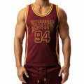 Nasty Pig - Rush Basketball Jersey - Burgundy/Goldenrod