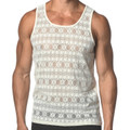 ST33LE -Stretch Gossamer Lace Tank Top - Beige Oval