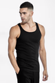 Bread & Boxers - Ribbed Tank Top - 2 Pack - Black