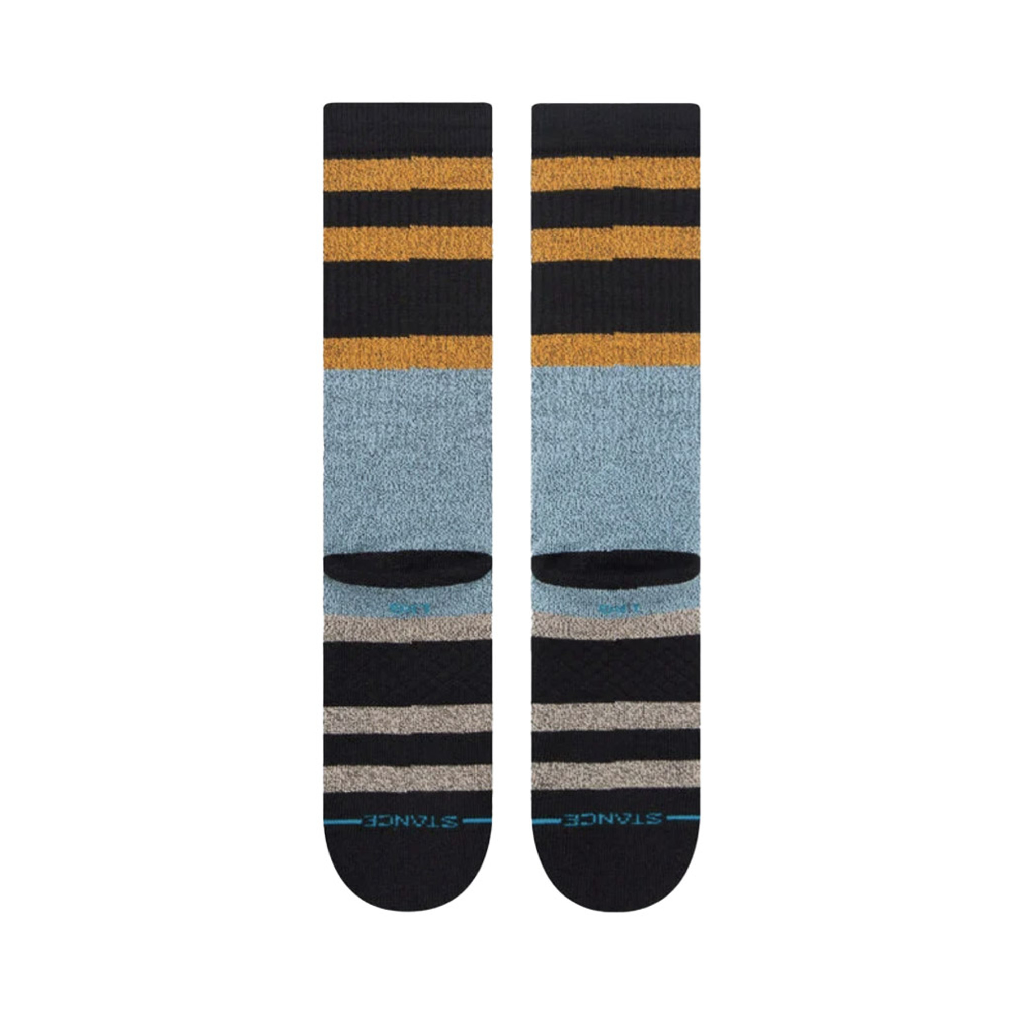 Stance - Staggered Butter Blend Crew Socks - Washed Black