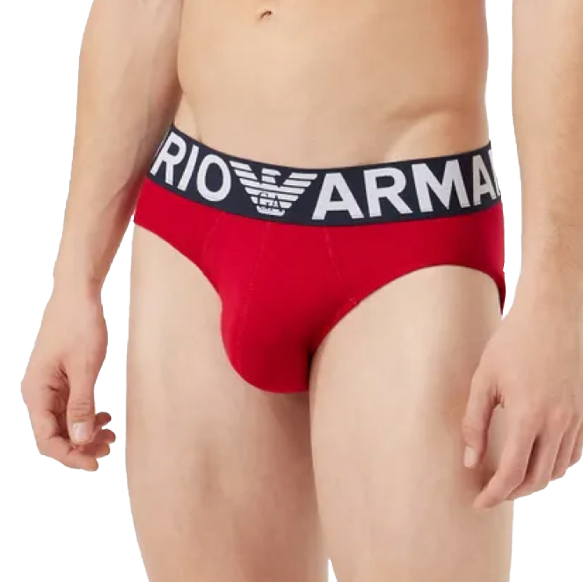 Emporio Armani Mega Logo Brief Cherry