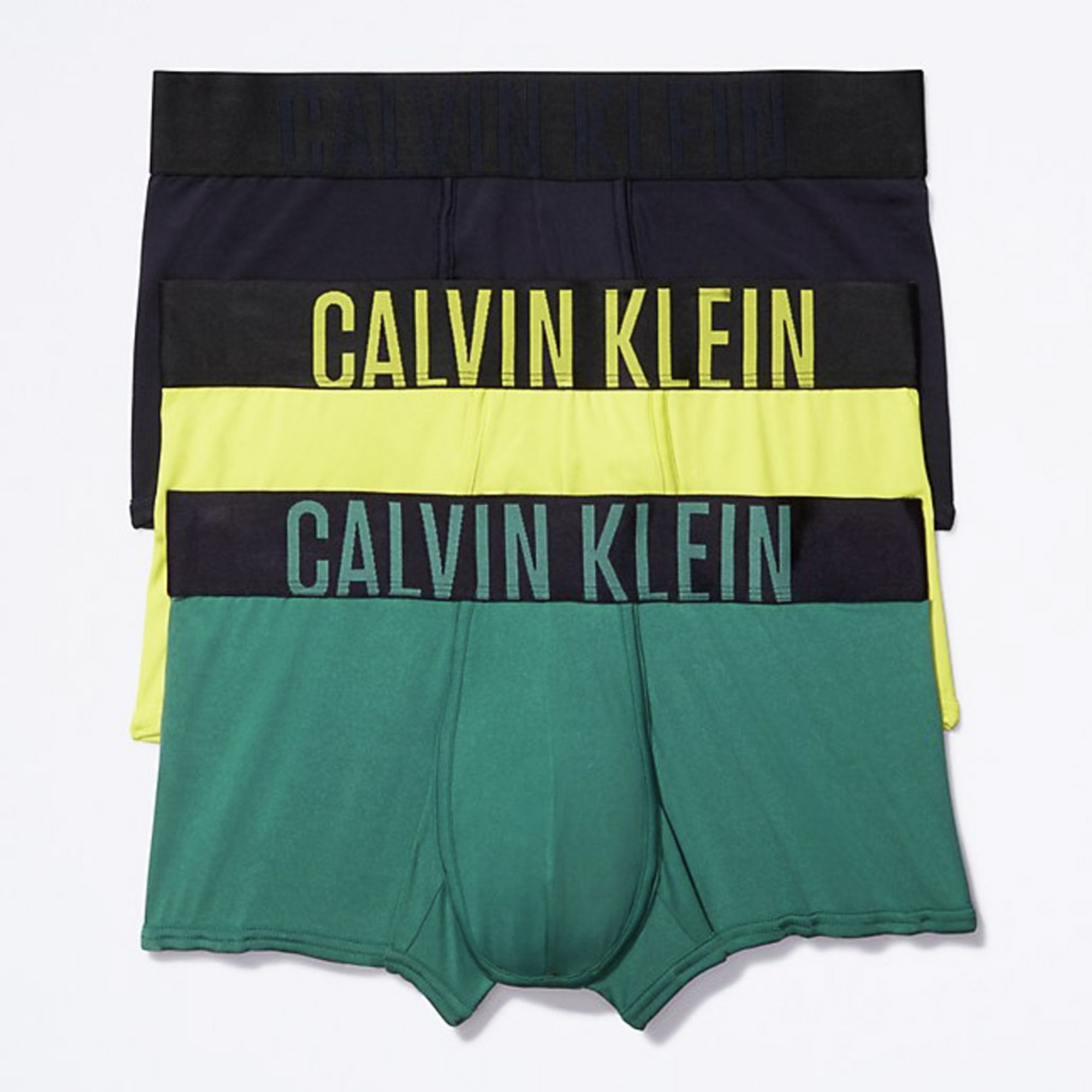Calvin Klein - 3-Pack Intense Power Micro Trunks - Blk/Yellow/Green
