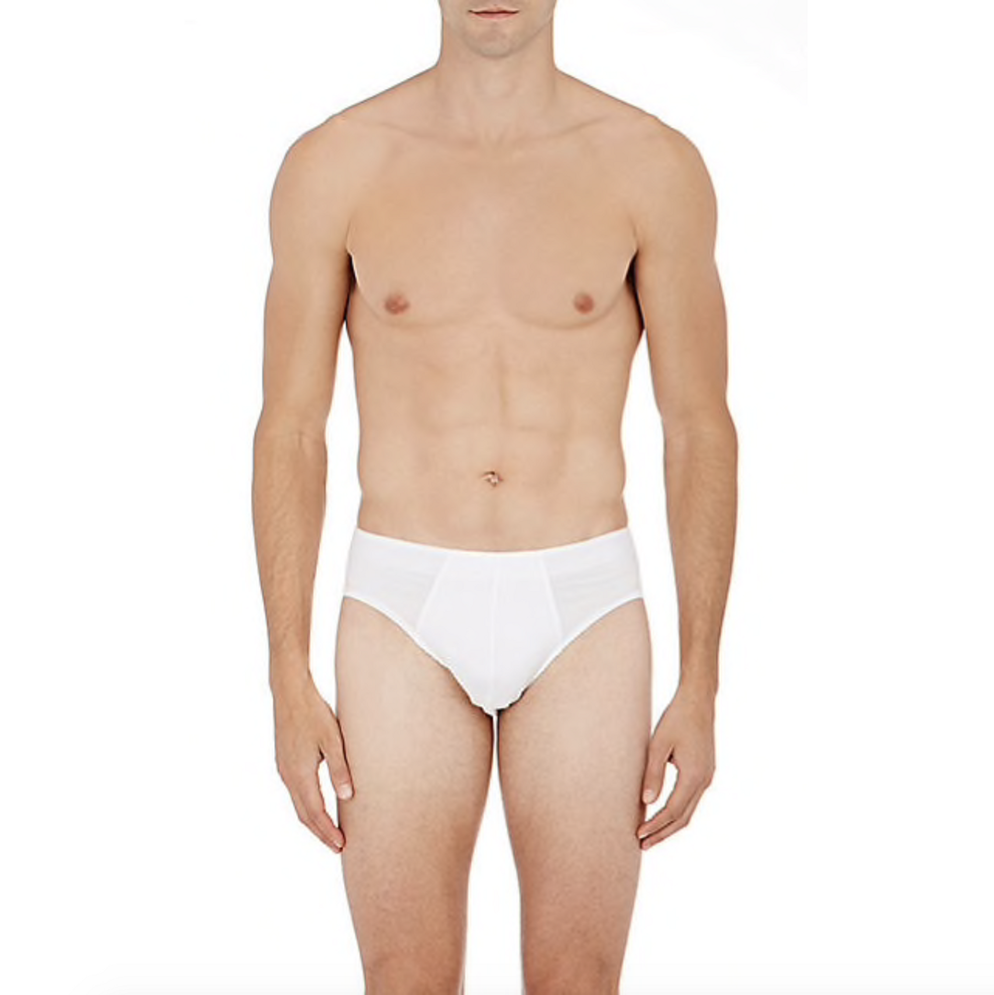 Hanro Men's Cotton Sporty Bikini Brief,White,Small at  Men's
