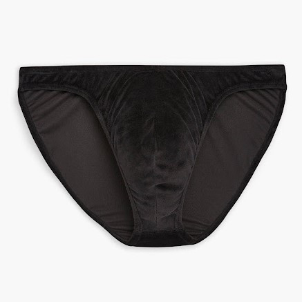 2(X)IST Sliq Velour Brief Black