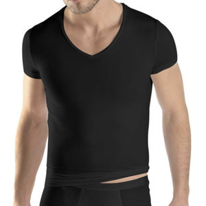 Hanro - Micro Touch V-Neck T-Shirt - Black