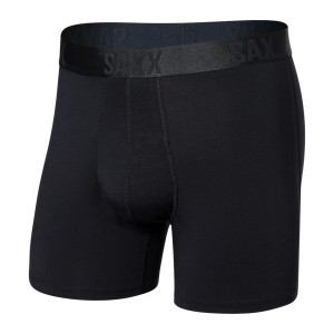 SAXX - 22nd Century Silk Boxer Briefs - Black