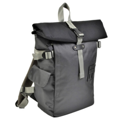 Harvest Label - Two-Tone Rolltop Backpack - Gun Metal