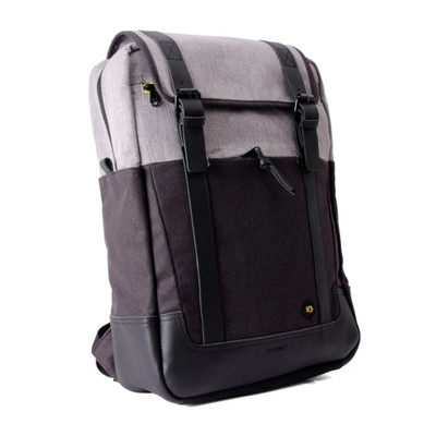 Billybelt - Backpack Rectangular Waxed Cotton - Black/Gray