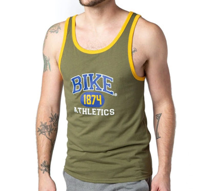 Bike - Logo Ringer Tank Top - 1874 Olive