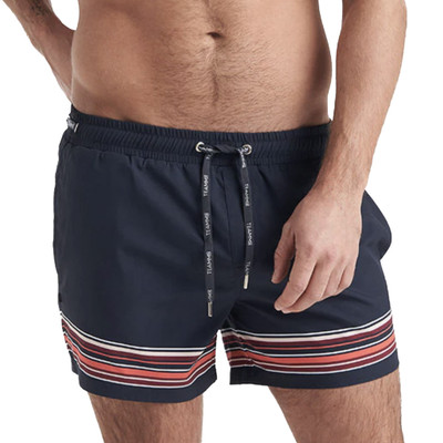 Teamm8 - Grid Swim Short - Midnight Stripe