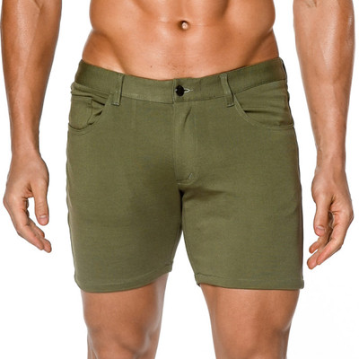 St33le - 5" Stretch Knit Shorts - Kale