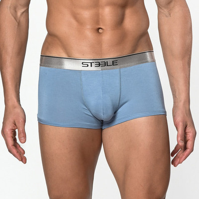 St33le - Bamboo Low Rise Trunk - Dolphin Blue