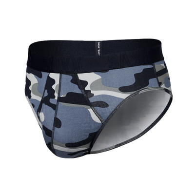 SAXX - DropTemp Cooling Cotton Brief - Tidal Camo Blue