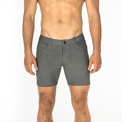 ST33LE - 5" Stretch Knit Shorts - Grey