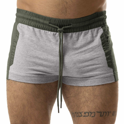 Nasty Pig - Fusion Trunk Short - Heather Grey/Army Green