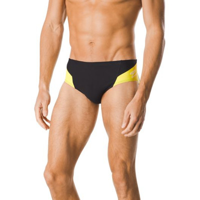 Speedo Endurance+ Spark Splice Brief - Black/Yellow