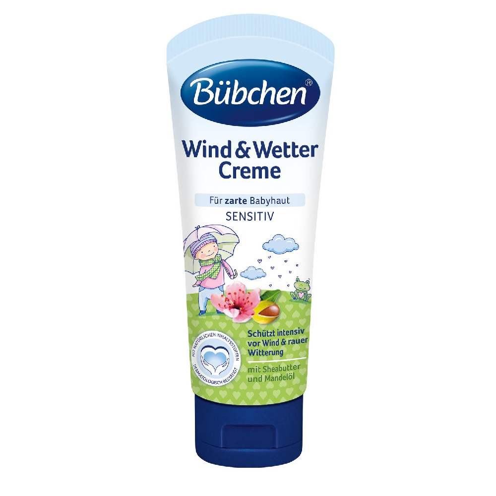 Bübchen Baby Cream 150ml – gentle protective cream for baby’s sensitive skin in a blue-lidded jar.