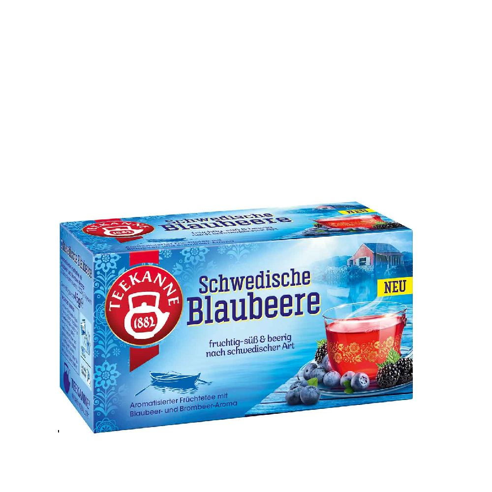 Teekanne Swedish Blueberry Tea. 20 Tea Bags Teekanne Swedish Blueberry Tea. 20 Tea Bags