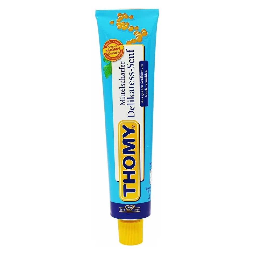 Thomy Mittelscharfer Senf - Delicacy Mustard Medium Hot 200ml