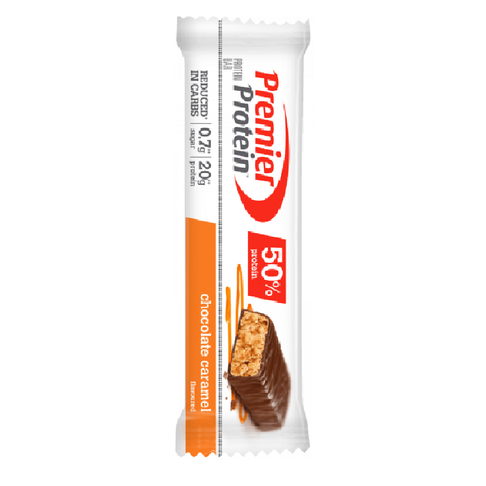 Premier Prot Protein Bar Caramel 40g – caramel-flavoured protein snack bar for on-the-go energy (EAN 4029679995741)