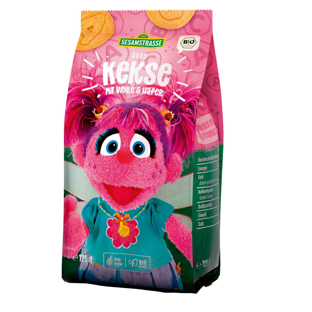 Sesame Street Abby Cookies with Vanilla & Oats Organic 125g