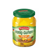 Hengstenberg Honig-Gurken – German honey pickles in a glass jar with sweet honey-vinegar brine.