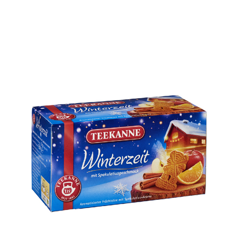 Teekanne Winter Time Tea 20x3g – winter herbal and fruit tea with festive spices in tea bags.