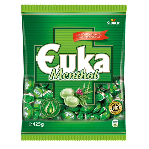 Euka Sweet Menthol 425g pack – refreshing sweet menthol sweets (EAN 4014400905878)