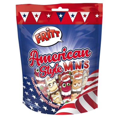 Fritt American Style Minis 200g Chewy candy strips.
