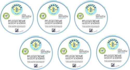 Penaten Ultra Sensitive Cream Face and Body 100 ml (Pack of 6)
