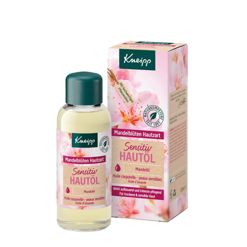 Kneipp Almond Skin Oil 100ml – nourishing body oil with almond for dry, sensitive skin; ideal after shower and for massage (EAN 4008233081175).