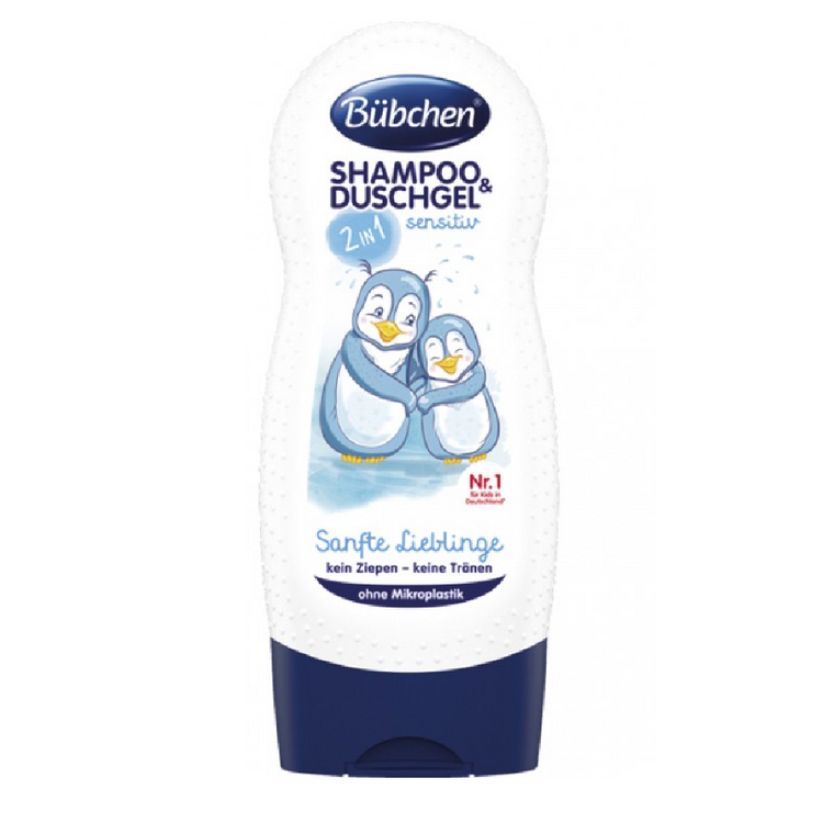 Bubchen Baby Shampoo and Shower Gentle Darlings, 230 ml 