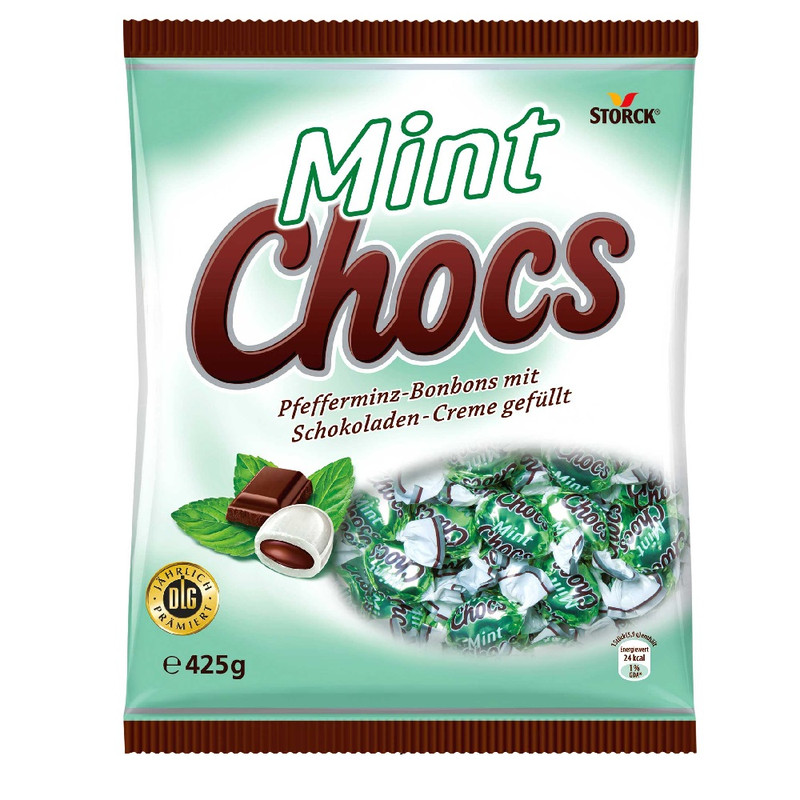 Storck Mint Chocs. Peppermint Sweets 425g