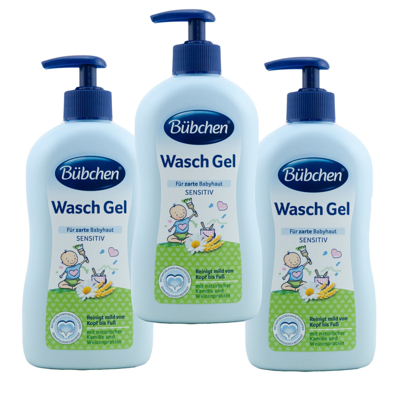 Bubchen Baby Washing Gel 400ml (3 Bottles, £5 each)