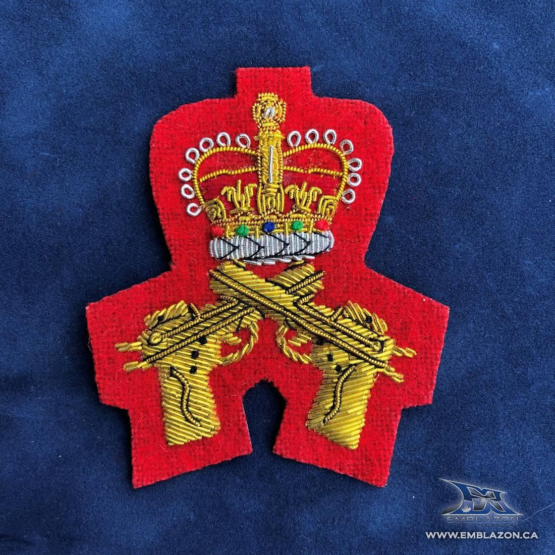 Emblazon Emblazon Crossed Pistol with Crown Appointment Badge