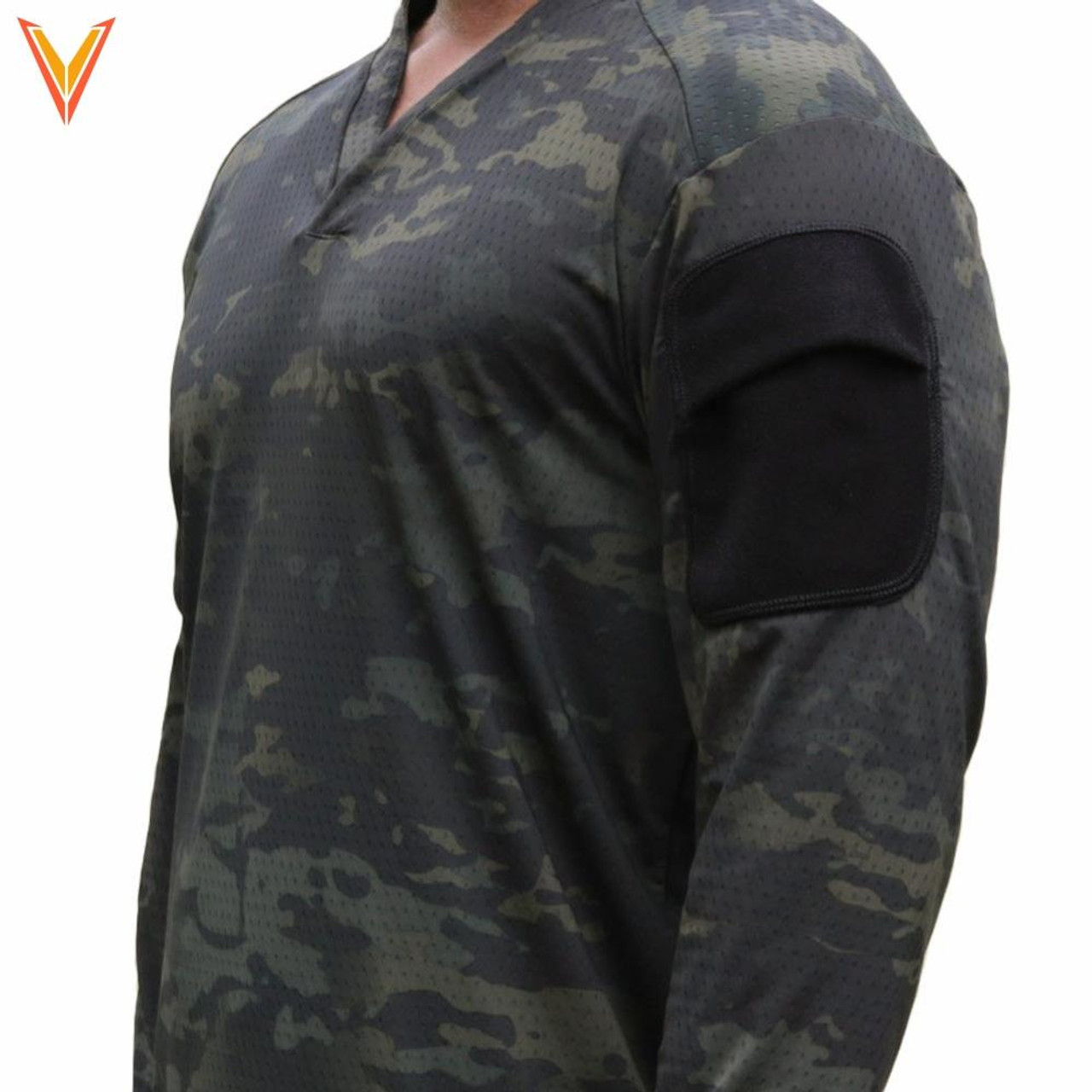 VELOCITY SYSTEMS ラグビーシャツ マルチカムブラック crye boss-rugby-yes-multicam-black-