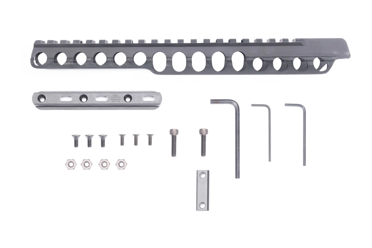 Mesa Tactical SureShell Carrier For Remington 870 12-Gauge - 6-Shell Saddle Rail With Mag Clamp For 20 Inch Barrel