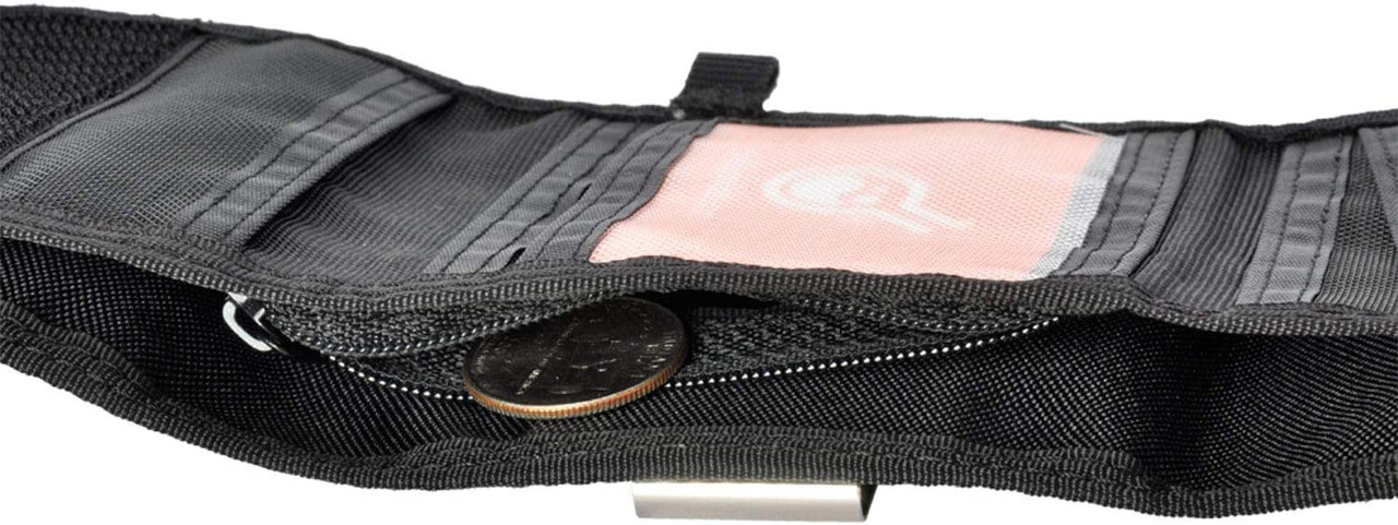 Leather Security Wallet Pouch With Belt Loop