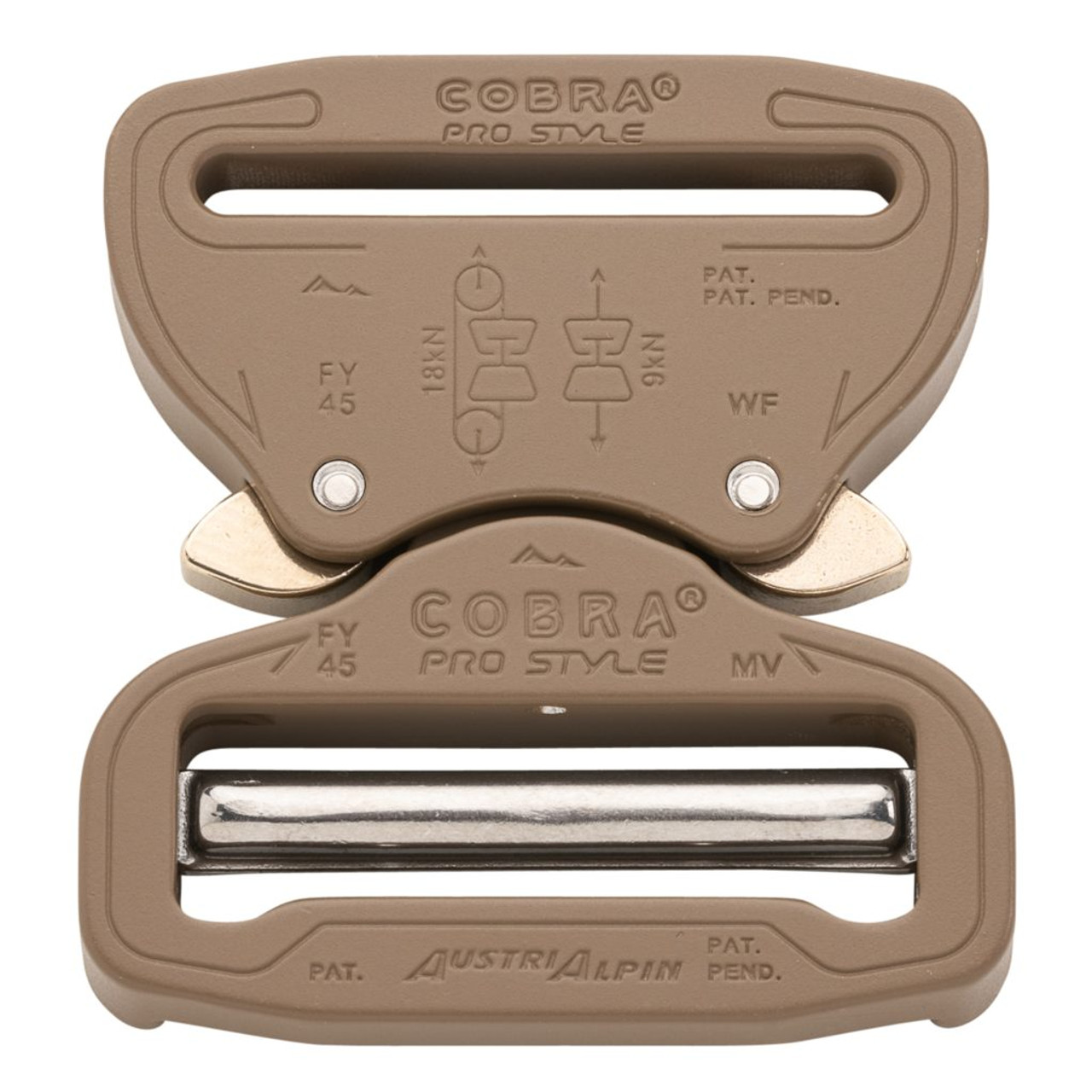 AustriAlpin Cobra Buckle 1.75 inch / 45mm in Coyote Brown – A&A Tactical