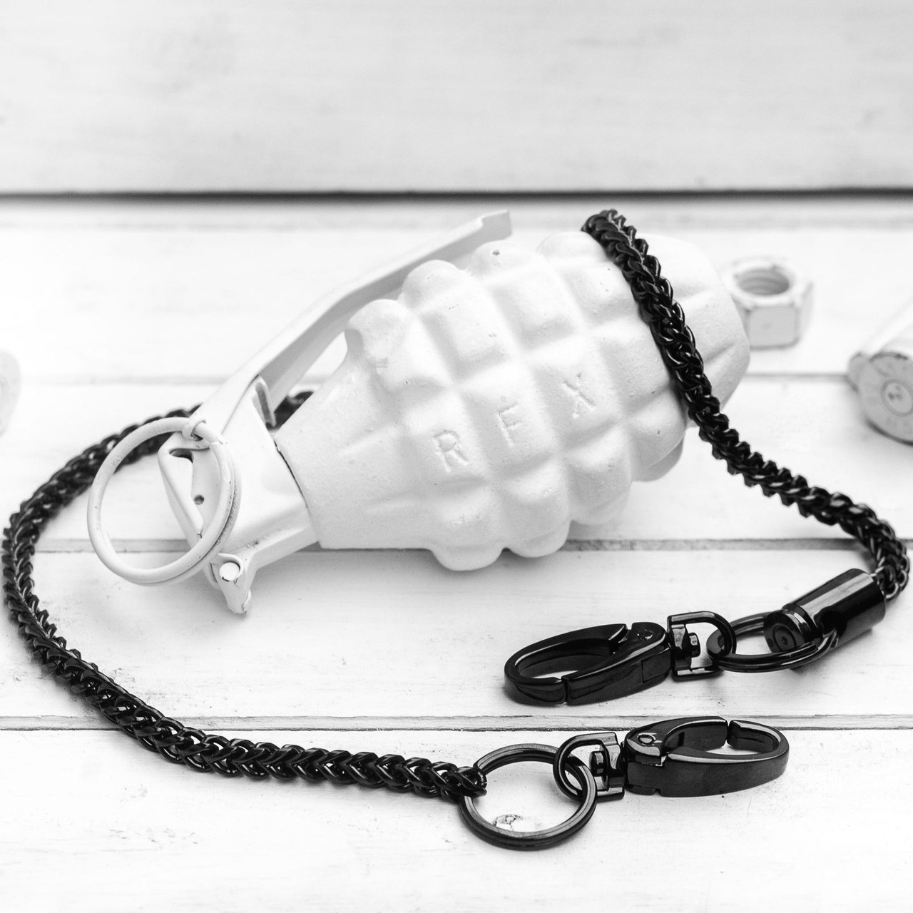 Brass & Unity Quattro Wallet Chain