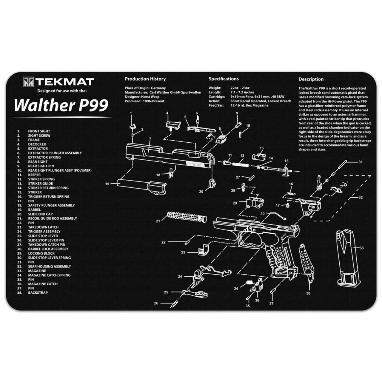 TekMat Pistol Mat