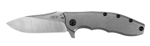 Zero Tolerance 0562TI Hinderer Frame Lock Knife Titanium (3.5" Satin 20CV) Zero Tolerance 0562TI Hinderer Frame Lock Knife Titanium (3.5" Satin 20CV)