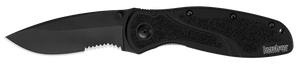 Kershaw 1670BLKST Blur Assisted Opening Knife Black (3.375" Black Serr) Kershaw 1670BLKST Blur Assisted Opening Knife Black (3.375" Black Serr)
