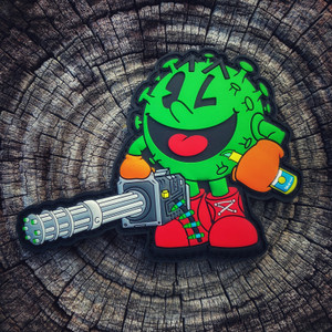 Dump Box Dangerous Goods Corona Pac RonaMan Mini Gun Morale Patch Dump Box Dangerous Goods Corona Pac RonaMan Mini Gun Morale Patch