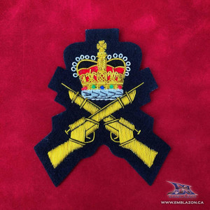 Emblazon Crossed Rifles with Crown Appointment Badge Emblazon Crossed Rifles with Crown Appointment Badge