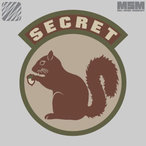 MSM Secret Squirrel Morale Patch MSM Secret Squirrel Morale Patch