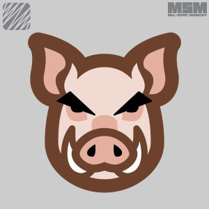 MSM Pig Head Morale Patch MSM Pig Head Morale Patch