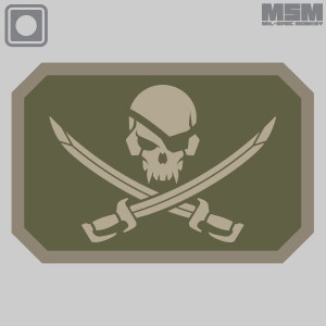 MSM Pirate Skull PVC Morale Patch